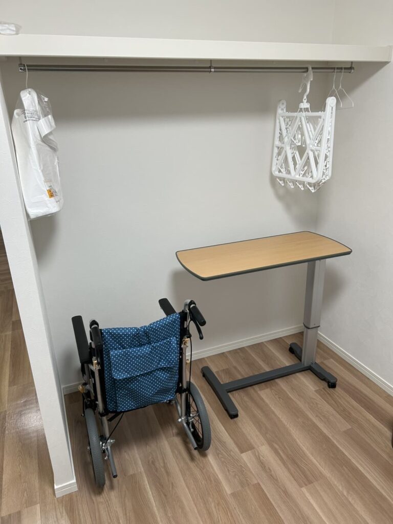 住宅型有料老人ホームカーザミーア大網の居室 収納スペース